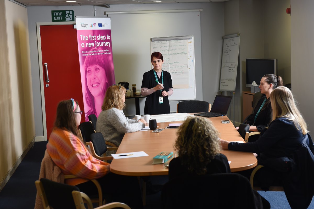 If you are unemployed in Lancashire, we can support you with a free action plan tailored to your needs. This could include help with applying for jobs and support to improve your skills. 

Photo taken at a recent workshop run by delivery partners <a href="/LancashireWomen/">Lancashire Women | Charity</a>.