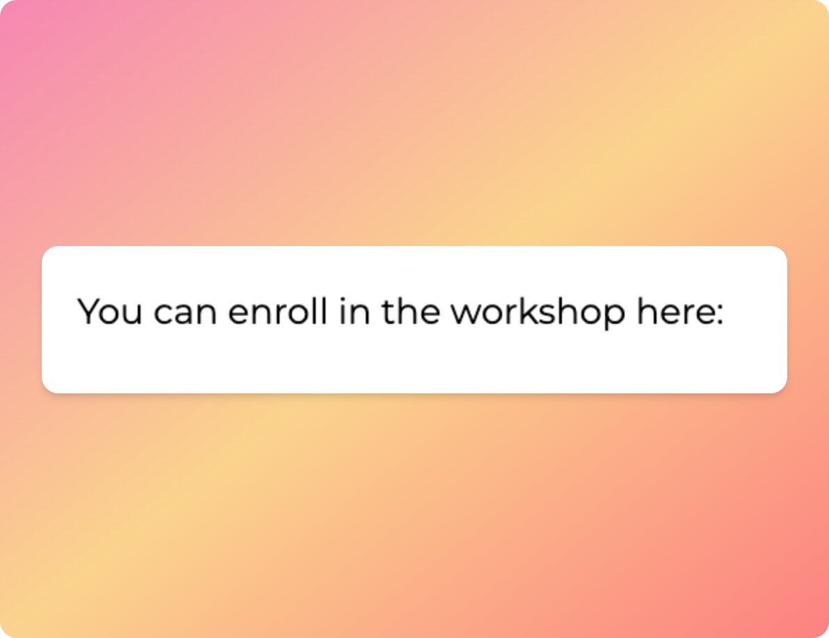 Earlier this year we launched an ad campaign promoting a workshop.

We had 1 ad that was responsible...