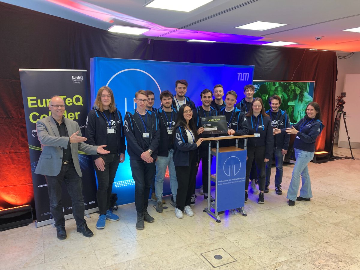 STUDENTS FROM CTU SUCCEEDED IN THE INTERNATIONAL COMPETITION EUROTEQATHON They surprised the jury with their unique solution for the use of waste heat to produce electricity during gas distribution. Read more: bit.ly/3VvB5o0 #Euroteq #collider @EuroTeQ