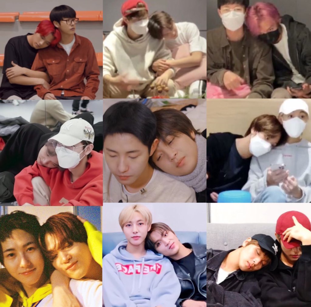 haechan resting his head on renjun’s shoulder will be one of my fav renhyuck concept.. god i love them sm🥺🤎