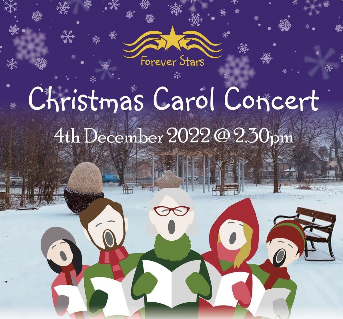 Note the time change! We would love for you to join us at the Serenity Garden, in Highfields Park, Nottingham at 2.30pm for our Carol Concert. We’ll be joined by members of the Salvation Army Brass Band &amp; members of <a href="/torkardensemble/">Torkard Ensemble</a>. Hot chocolate &amp; cookies will also be available