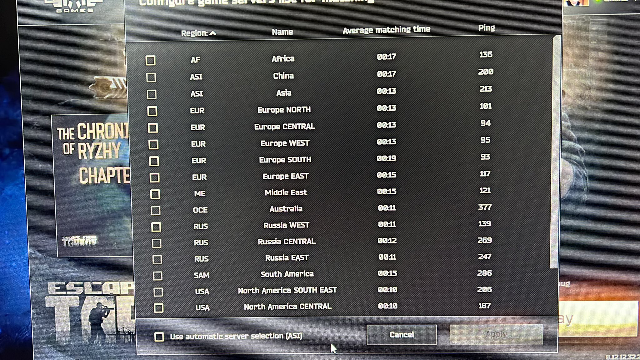 įxkìłłëríx52 on Twitter "tarkov Why i have ping in Middle East server 121!! https//t.co