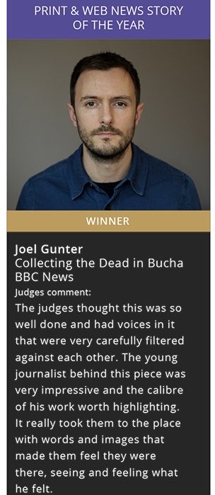 Congratulations ⁦@joelmgunter⁩ for an extraordinary piece awarded by the ⁦@FPALondon⁩ as « Print and Web News story of the year » ⁦@BBCNews⁩