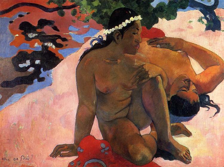 artbot__'s tweet photo. Are You Jealous? 
 -1892, Paul Gauguin 
 #art #aesthetic #paintings #paulgauguin https://t.co/lpqcSZweho