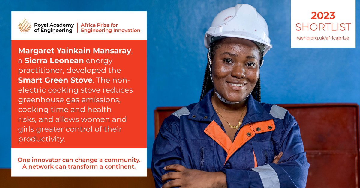 wieslltd's tweet photo. We are delighted to announce that our Founder and CEO @MargaretYainka1 has been shortlisted for the 2023 #AfricaPrize for Engineering Innovation shortlistπ organized by the Royal Academy of Engineering #RAEngNews #RAEngGlobal. https://t.co/g46Cyx4iqW