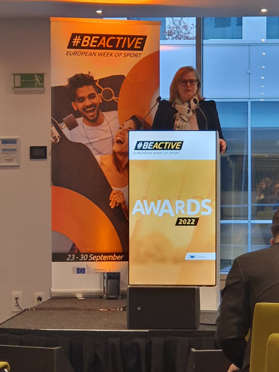 ClaudiaBokel's tweet photo. Exciting two days @EuSport with #BEACTIVE awards and European week of sport debrief. One recommendation for a #genderequality ambassador ✅️ Stay tuned for the next ✅️ coming out of our #HighLevelGroup on gender equality @DordtSport https://t.co/uOHdhtXaX8