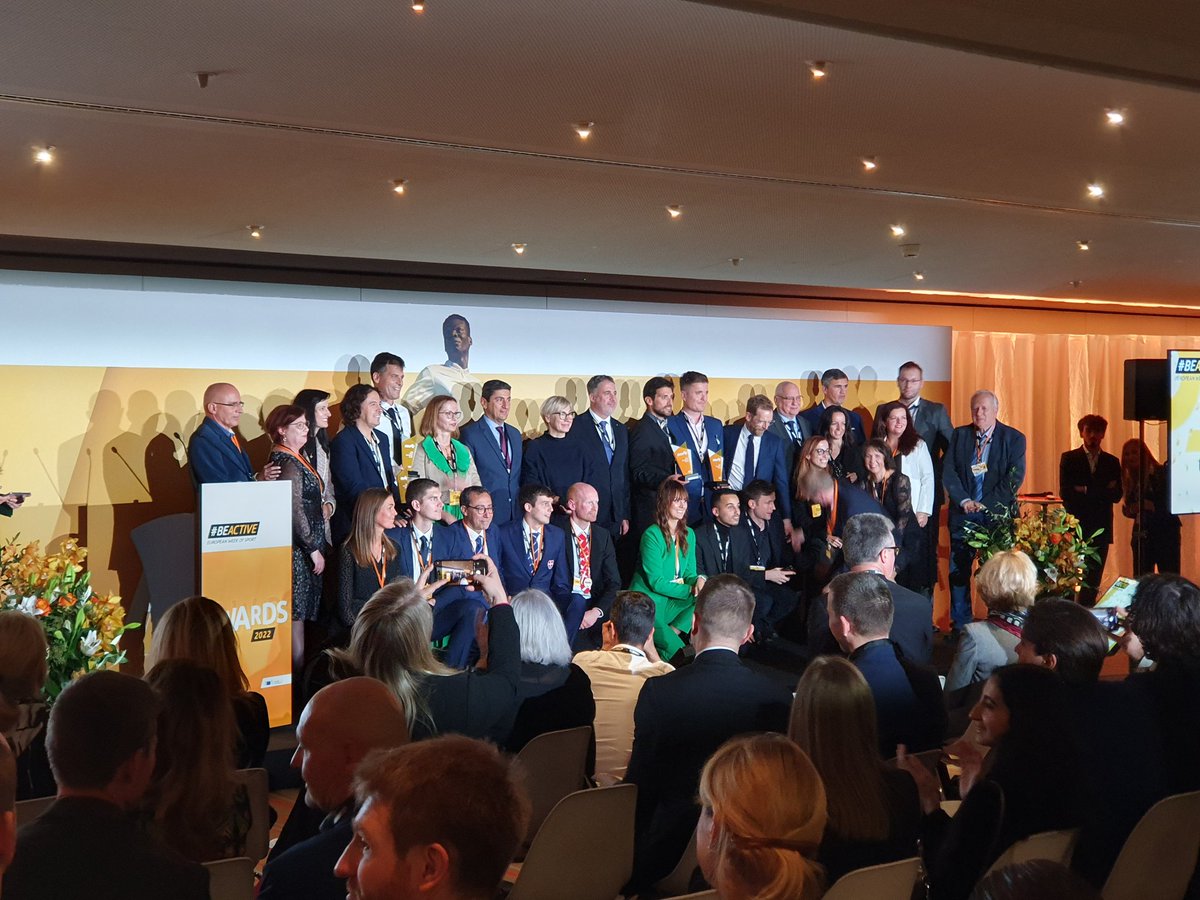 ClaudiaBokel's tweet photo. Exciting two days @EuSport with #BEACTIVE awards and European week of sport debrief. One recommendation for a #genderequality ambassador ✅️ Stay tuned for the next ✅️ coming out of our #HighLevelGroup on gender equality @DordtSport https://t.co/uOHdhtXaX8