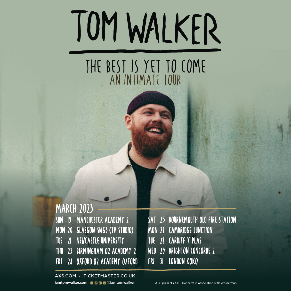 Buzzing to be going back on TOUR with these intimate shows!
I'll play new tunes from my forthcoming album as well as some classics in a way I’ve never played them before
🎟️ register for the Wednesday pre-save here: os.fan/tomwalker/tour…
general sale live on Friday at 9am