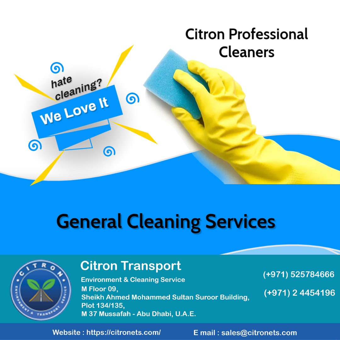 General cleaning service provider in abu dhabi 
Reach Us👇
✅citronets.com
✅(+971) 525784666
✅sales@citronets.com
#citron #cleaninghacks #cleaningservice  #generalcleaning #cleaningtips #greaseremoval #watertankcleaningservice #skipservice #generalcleaning  #cleaning