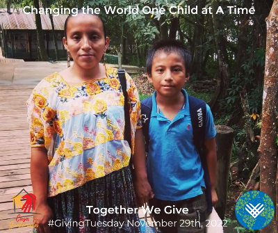 Giving Tuesday is HERE!  We need your help! You can double your impact thanks to our donor who is matching all donations up to $15,000! We have already received just over $9000 so far which means there are still almost $6000 in matching funds to go! - mailchi.mp/casa-guatemala…
