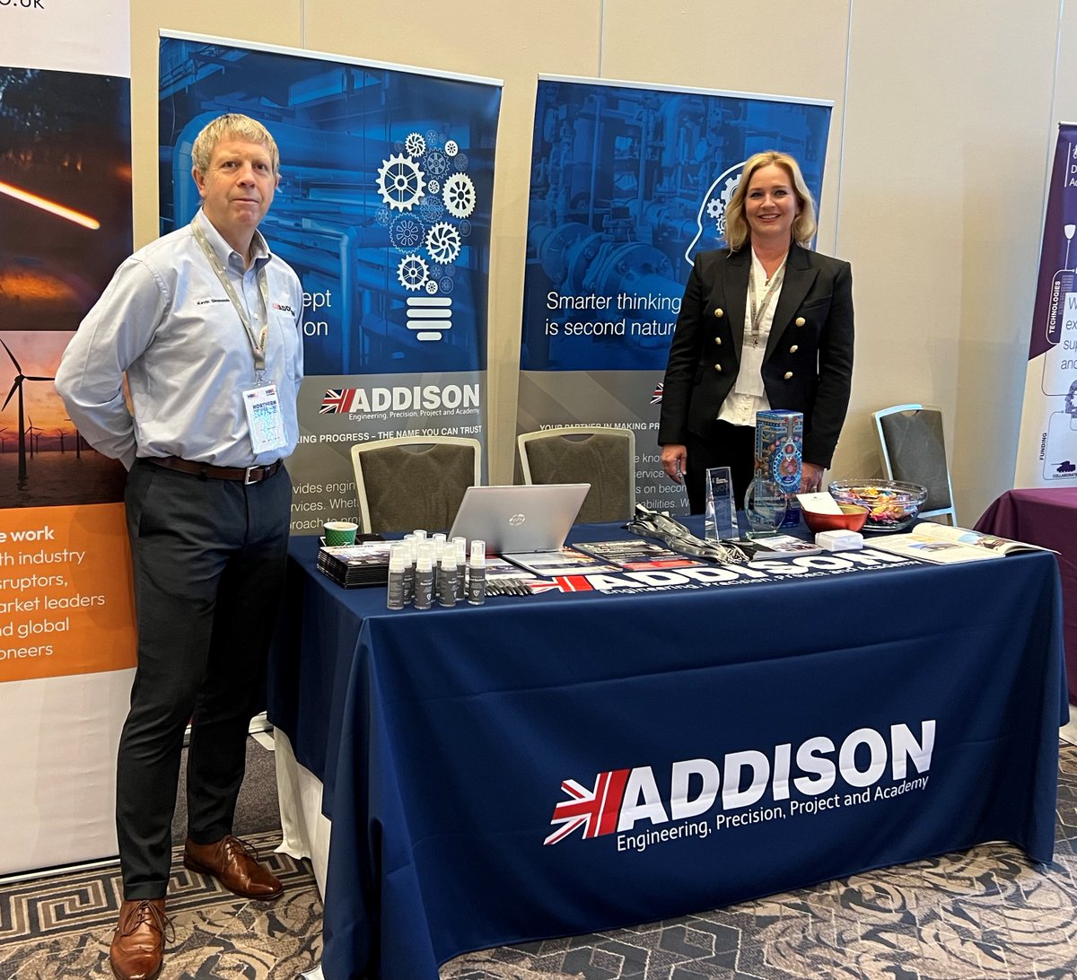 AddisonPlc's tweet image. If you're attending @MakeUK_ #Northernconference today, come and talk to us about #manufacturing and #projectengineering opportunities