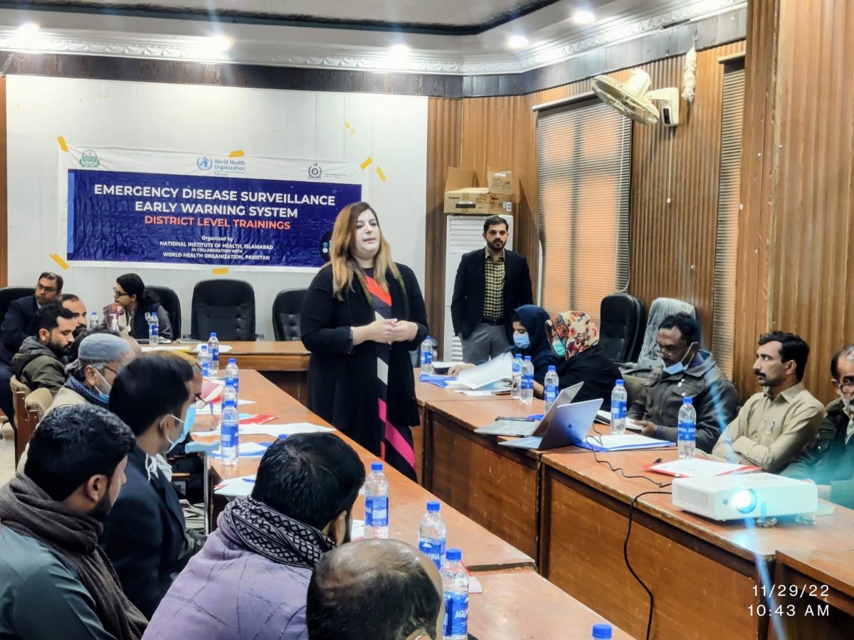 nih_tech's tweet photo. TECH Team Conducted the EDSS Training with the collaboration of WHO, at DG Khan, Punjab on November 29th, 2022.
@NIH_Pakistan @WHO @WHOPakistan @tech_nih
#NIH #TECH #EDSS #WHO #DGKhan #Punjab #Training #TECHNIH #BMGF https://t.co/amhJGO472z