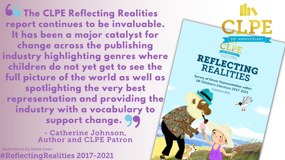 clpe1's tweet photo. Following our 5th #ReflectingRealities report this month the response has been hugely positive.

Our guidance is there to help implement change to ensure their shelves reflect a meaningful presence and more inclusive reading experience for all children: https://t.co/IxBw8JdzRq https://t.co/CZw1KKziXS