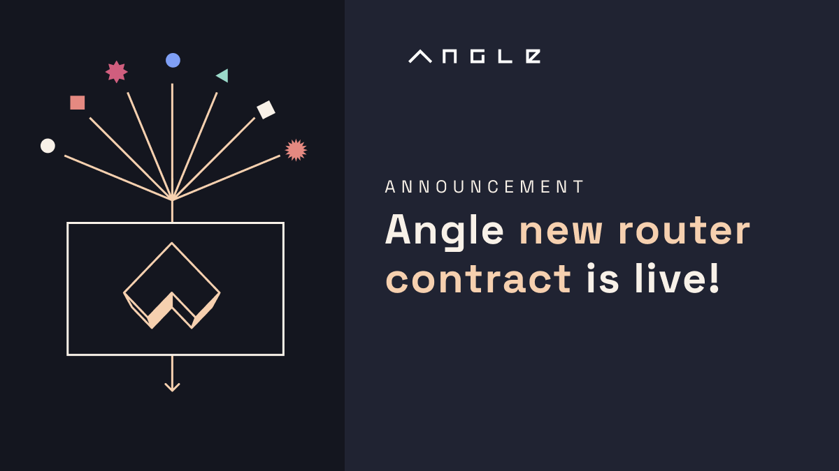 Do you know what Angle new router does for you?

📐 Saves even more money in gas fees for all Angle users 💸
📐 Lets devs combine @1Inch, Angle or any ERC4626 contract call in a single tx more efficiently

Available on:
⚫️ Mainnet
🔵 <a href="/arbitrum/">Arbitrum</a>
🟣 <a href="/0xPolygon/">Polygon | POL</a>
🔴 @optimismFND