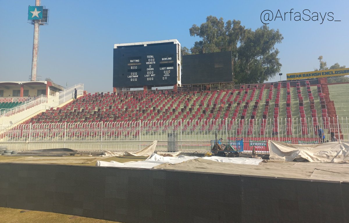 Arfa Feroz Zake on Twitter "Chairs getting installed in the exclosures