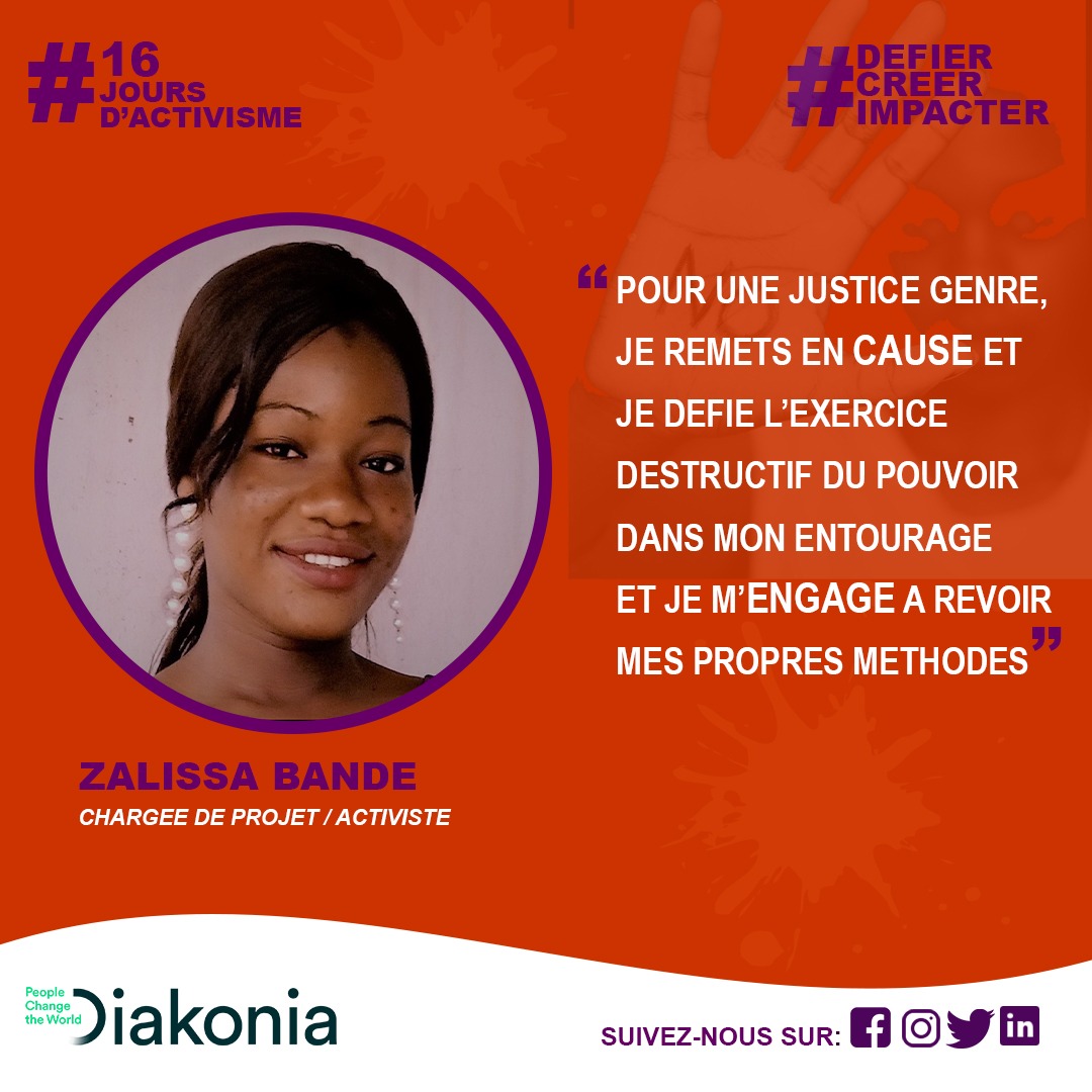 BandeZalissa's tweet photo. La justice genre est une affaire de toutes et de tous!
@DiakoniaBF 
@sharenetburkina 
#Défier_Créer_Impacter
#16jours
#ToutesUnies https://t.co/Zw8HKLxFPr