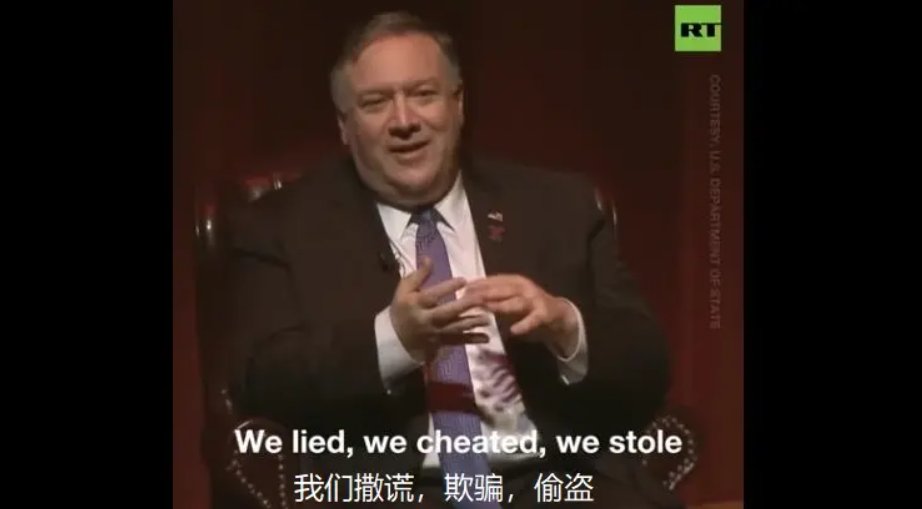 sasou2008's tweet photo. @VOAChinese 我曾担任美国中央情报局（CIA）的局长。我们撒谎、我们欺骗、我们偷窃，我们还有一门课程专门来教这些。这才是美国不断探索进取的荣耀。 https://t.co/AReZKpqGs4