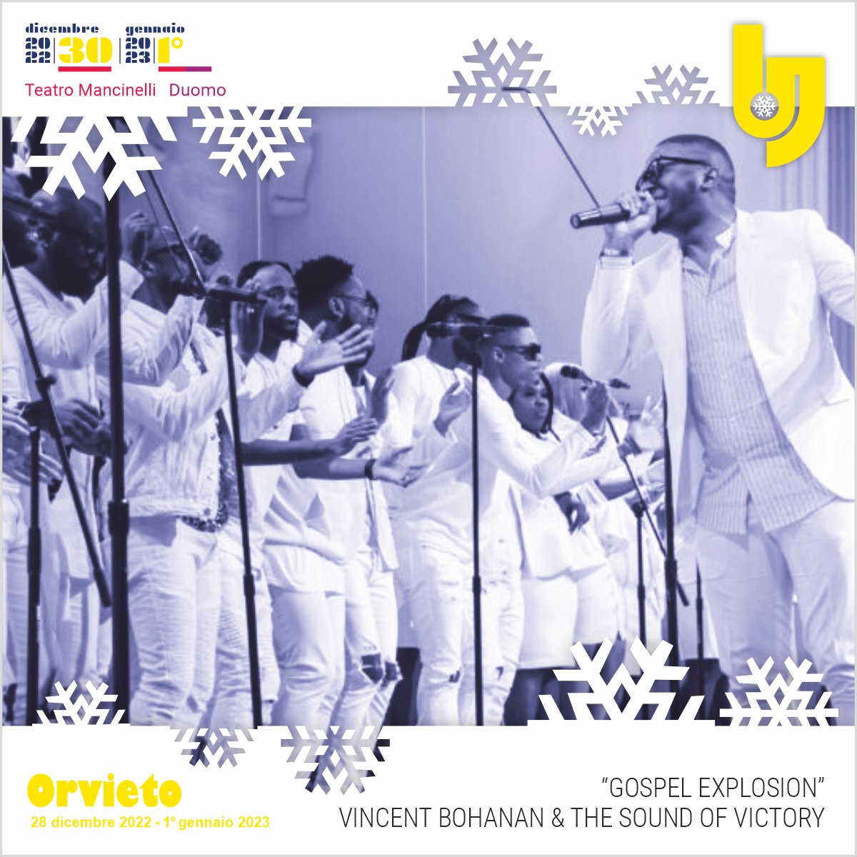 UmbriaJazz_OFC's tweet photo. Road to #ujwinter29 
❄️ Vincent Bohanan &amp; The Sound of Victory

Tickets 🚩 https://t.co/LXtFy9AOMk https://t.co/xRpbPXguYU