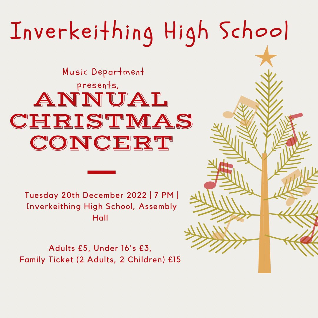 All of our wonderful ensembles are sounding great in their rehearsals prepping for our upcoming Christmas Concert, which is our first one since lockdown🎄🎅🏽 Tickets will be on sale as of Monday 5th December, we hope to see you there!! @FifeMusic @IHSupdates