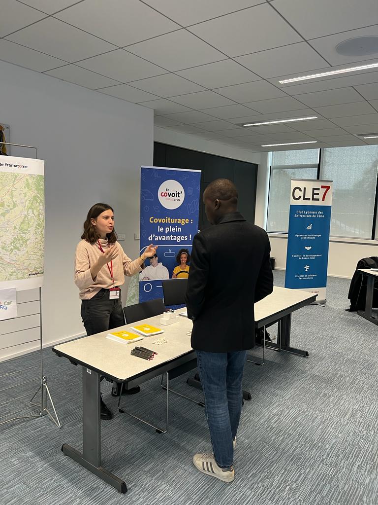 #Animation

<a href="/EnCovoitGLyon/">En Covoit' GrandLyon</a> a participé au Forum des Mobilités de <a href="/Framatome_/">Framatome</a> organisé par <a href="/AssoCLE7/">CLE7</a>-Club des Entreprises de #Lyon 7ème.

Notre équipe a présenté la communauté de #covoitureurs de Framatome aux automobilistes afin qu’ils covoiturent facilement avec leurs collègues.