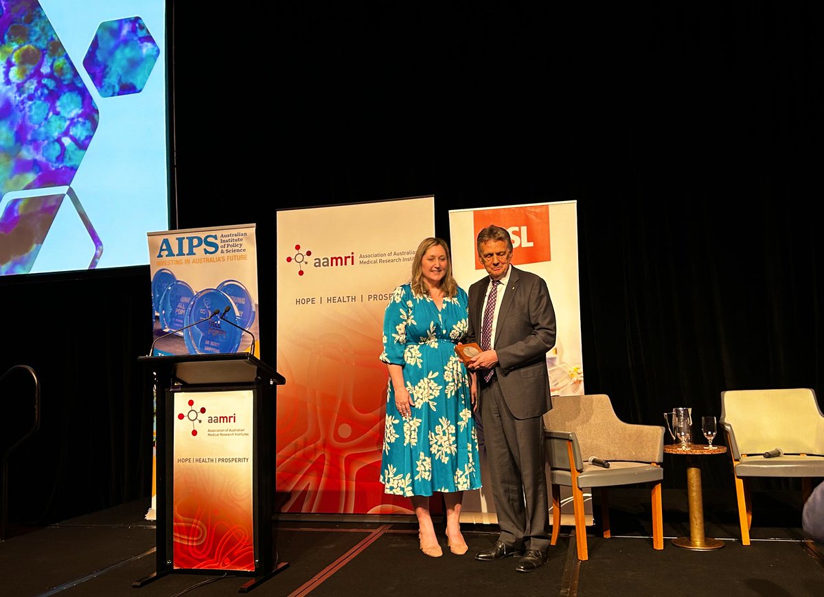 AAMRI (@aamri_aus) on Twitter photo "This project has involved more than 30 people at <a href="/WEHI_research/">WEHI (Walter and Eliza Hall Institute)</a> & more than 50 in the pharma company. I would also like to thank and acknowledge this large team of collaborators."
Prof Alan Cowman AC upon winning the <a href="/CSL/">CSL</a> Florey Medal for his contributions in malaria research. "This project has involved more than 30 people at <a href="/WEHI_research/">WEHI (Walter and Eliza Hall Institute)</a> & more than 50 in the pharma company. I would also like to thank and acknowledge this large team of collaborators."
Prof Alan Cowman AC upon winning the <a href="/CSL/">CSL</a> Florey Medal for his contributions in malaria research.