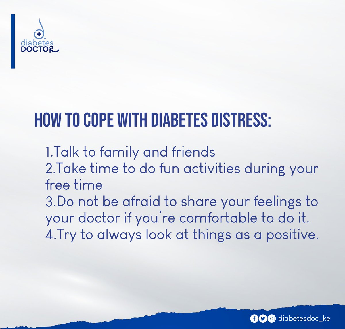 Sometimes dealing with diabetes distress can be difficult. But you can find a way to cope with it.

#yourmentalhealthmatters
#keepyoursugarsincheck