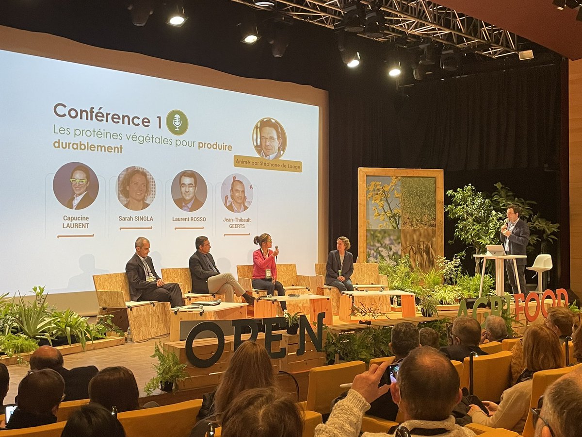 “Les protéines végétales pour produire durablement “ conférence à <a href="/OAgrifood/">Open Agrifood</a> 

Avec Capucine Laurent (Axa Climate), <a href="/SarahSingla/">Sarah Singla</a> (agricultrice), Laurent Rosso <a href="/terresunivia/">Terres Univia</a> et Jean-Thibaut Geers 

#agriculture #climat #proteines