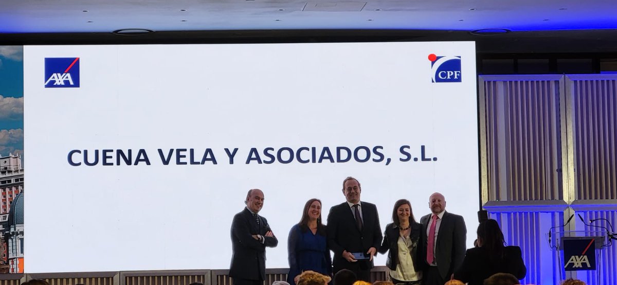 Tras mucha preparación profesional, mucho esfuerzo y un gran trabajo por parte de todo el equipo, CUENA VELA &amp; Asociados ha pasado a formar parte del selecto CLUB DE PROTECCIÓN FINANCIERA AXA. Gracias a todos!!!