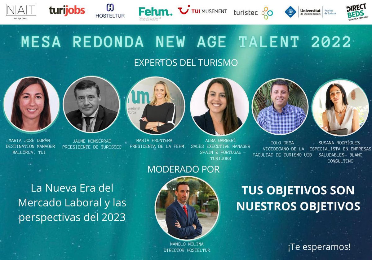 Ya estamos lq <a href="/EHIB1/">EHIB</a> para intervenir en la 2️⃣ edición #NewAgeTalent2022 un evento focalizado 👉#talento organizado por <a href="/SomTurisme/">SomTurisme</a> y <a href="/Directbeds1/">Directbeds</a> que pone el 💡en la mentorización de los alumnos y el fortalecimiento de la relación con la empresa <a href="/Turijobs/">Turijobs | Portal empleo turismo y hostelería</a> <a href="/marhotels/">Mar Hotels</a> <a href="/MacHotels/">Mac Hotels</a> 💪
