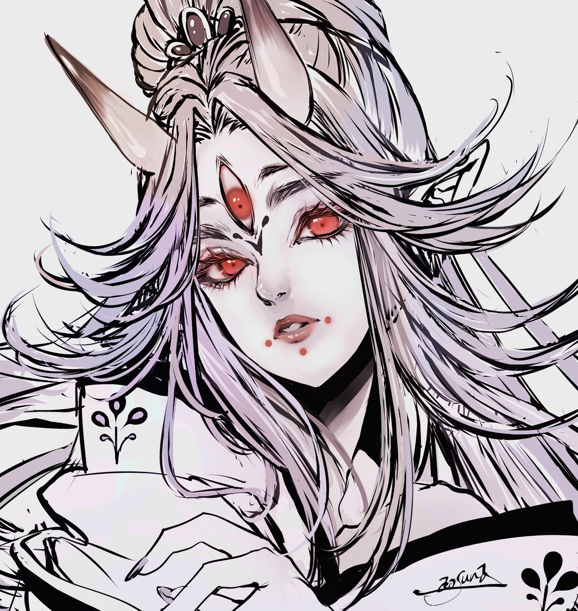 「よくオリジナルの鬼っこを描いています!頑張って描いていくので今後ともよろしくお願」|青砂時計のイラスト