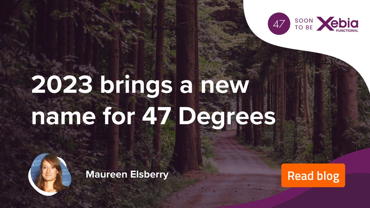 We're approaching the next phase of the 47 Degrees journey with @Xebia. Beginning in 2023, we'll be transitioning our name and brand to Xebia Functional! Learn more about the upcoming changes here: 47deg.com/blog/47-degree… #XebiaFunctional #Xebia #FunctionalProgramming