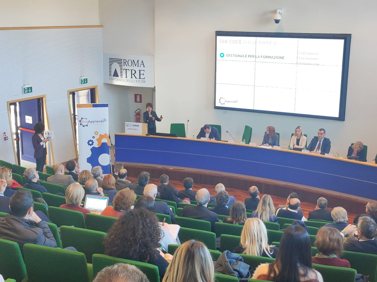 assistal's tweet photo. È iniziata l'Assemblea pubblica di #MetApprendo, il primo portale per lo sviluppo della #formazione continua di imprese e lavoratori previsto dal #ccnl dell'industria metalmeccanica e dell'installazione di impianti https://t.co/s7x67l5JLE