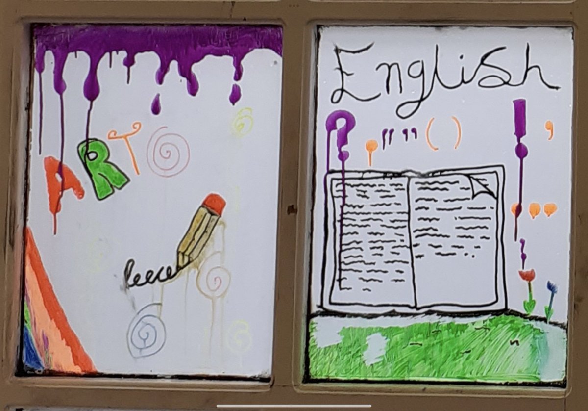Pupils have been creative and designed their classroom windows with different subject areas that they are taught within school. 

#education #educationwithoutwalls #artanddesign #creative