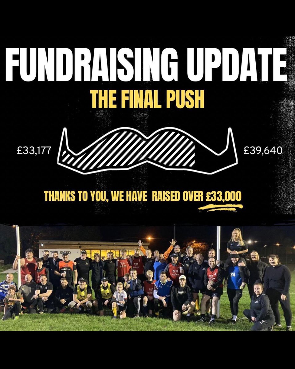 FarnhamRugby's tweet image. THERES STILL A WAY TO GO!!  

Thank you to everyone who have given generously in time as well as fundraising. 

We are a little way off our target. Can you help us push to the end?

Raffle and hats still available!

farnhamkit.co.uk

#rugbylife #movember #onefinalpush