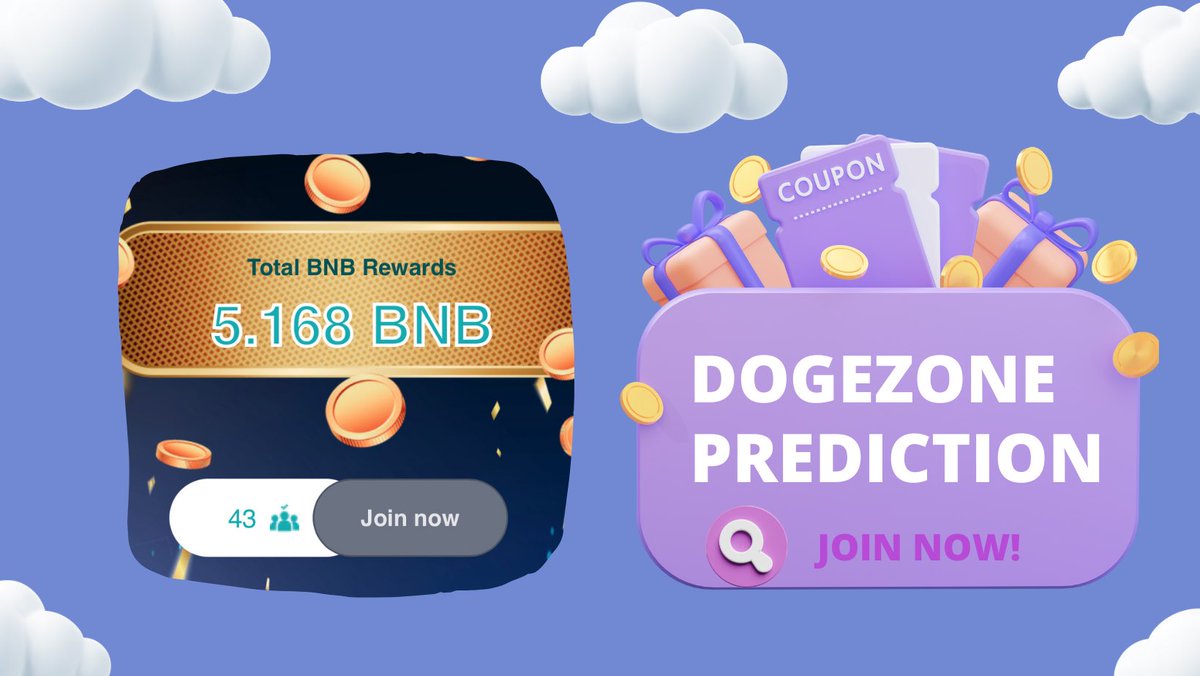 Have you join DogeZone Prediction yet? 

🚨 The game is on fire 🔥 

💎 Reward: 5.17 BNB
✅ Today’s participants: 43

💰The full rewards for who correctly predicts the Closing price of Bitcoin today: dogezone.io/predict