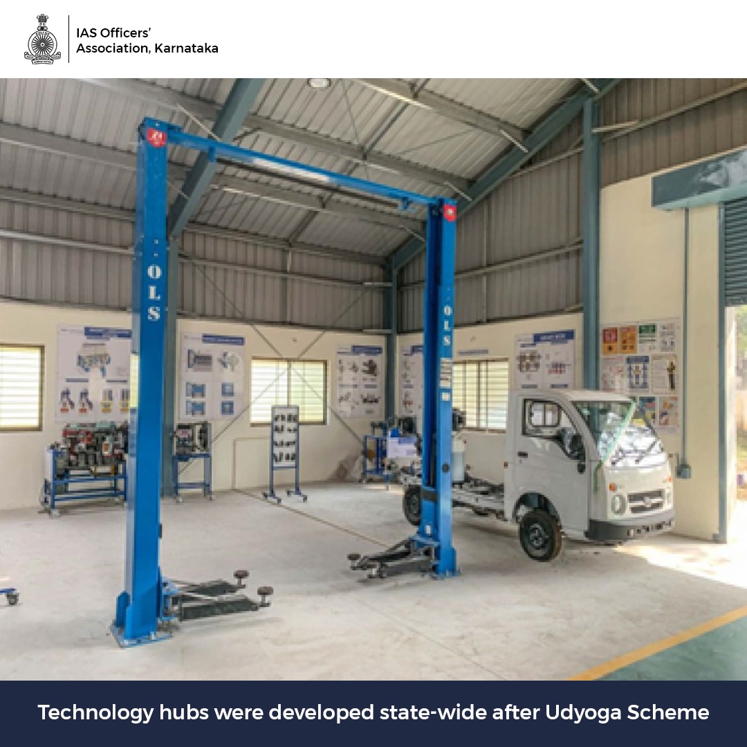 IASOAKarnataka's tweet image. #TechnologyHubs were created pan-#Karnataka to engage #MSMEs and #largeindustries for #innovation. The #UDYOGA scheme focuses on advanced technology areas such as additive manufacturing, automation, advanced manufacturing, and other key industries. 

@MSDESkillIndia @NSDCINDIA