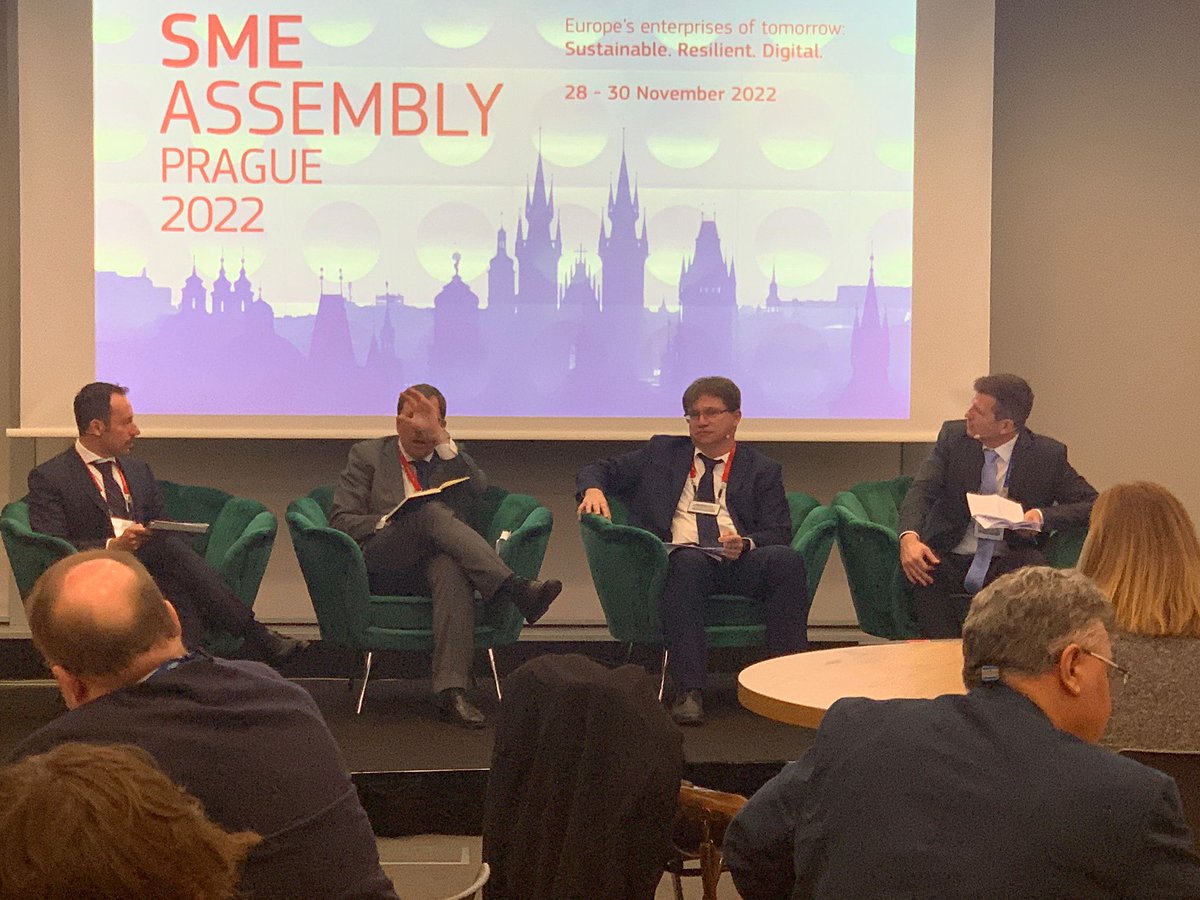 EEPA_EU's tweet photo. What we just witnessed is what SME Assembly is all about - joining forces and sharing industry knowledge, all with a view to strengthening our community🙌 

If you missed this panel, or any other session, catch up here: https://t.co/zMIsXNaXkS #Entrepreneurship #SMEAssembly2022 https://t.co/zQ30Bgo2ur