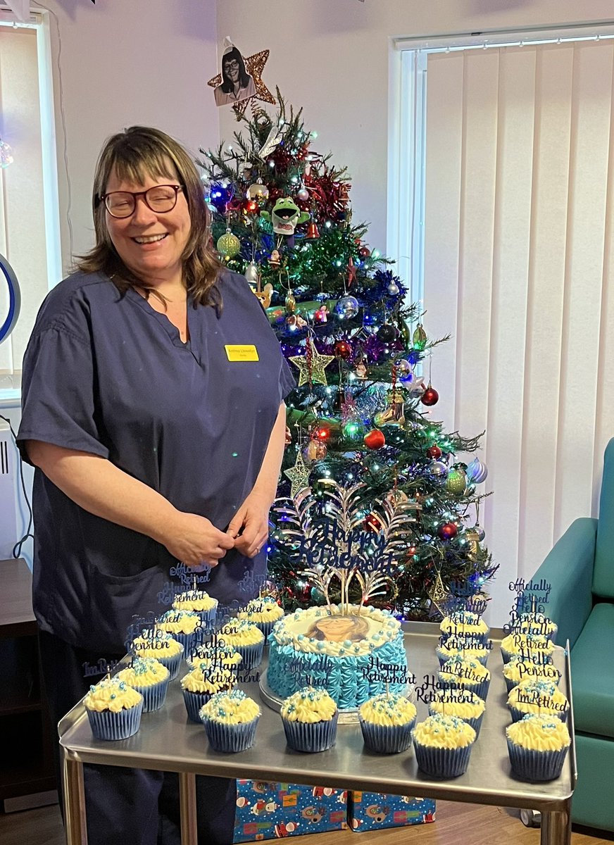 Anthea Llewellyn retires from Ward 9 after 36 years nursing, good luck Anthea from all your colleagues (old and new)