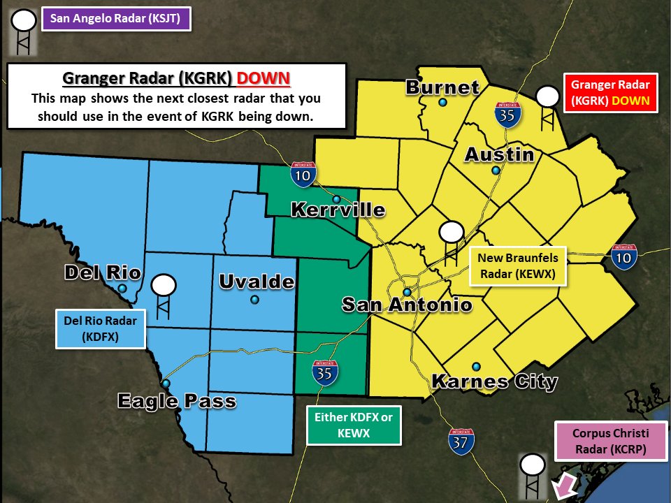 NWS Austin/San Antonio on Twitter "With the Granger or Fort Hood (KGRK