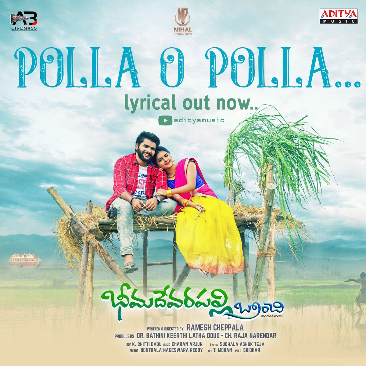 Itsmevaram's tweet photo. A soothing folk melody #PollaOPolla from #BheemadevarapalliBranchi is out now

►https://t.co/gx26mQp6Kh 

🎶&amp;🖊️@CharanArjunwave

@RameshCheppala #KeerthilathaGoud #CHRajaNarendra #AparnaNandan #BontalaNageswaraReddy @adityamusic https://t.co/fQZMjsU1nf