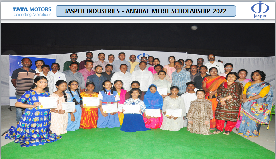 JasperIndustris's tweet photo. JASPER INDUSTRIES TATA MOTORS - ANNUAL MERIT SCHOLARSHIP 2022 https://t.co/rOvF1KO9uK