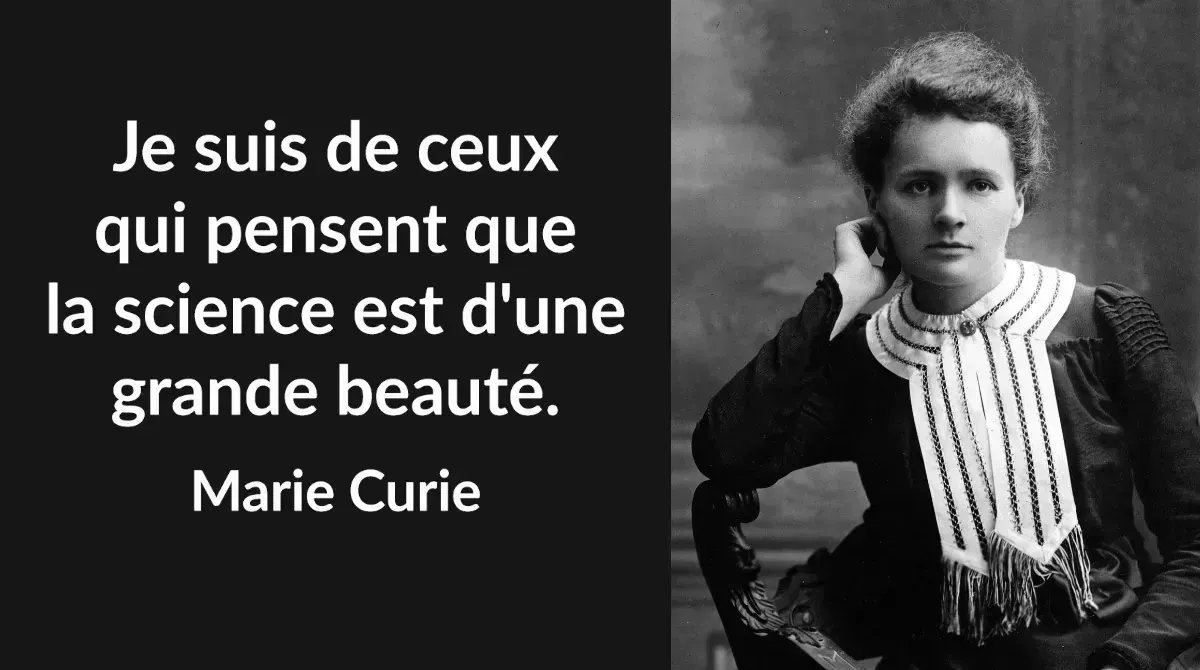 #citationDuJour "Je suis de ceux qui pensent que la #science est d'une grande beauté." 
Marie Curie (1867-1934)

#citation #PrixNobel #chimie #physique #femme #scientifique #FemmesEnSciences <a href="/AFNEUS/">AFNEUS</a> <a href="/FES_AFNEUS/">Femmes En Sciences</a>