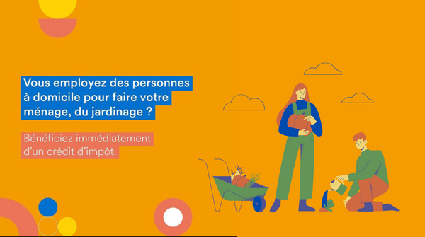 urssaf's tweet photo. [#ParticuliersEmployeurs] Vous faites appel à un organisme de services à la personne ? L'#AvanceImmediate de votre crédit d'impôt est désormais disponible ! Ce versement au rythme des dépenses effectuées est mis en œuvre via le service Cesu+ de l'Urssaf.👉 https://t.co/FU46zUrpzg https://t.co/EvaWVDt50L