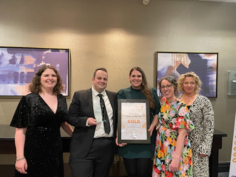 MKCollege's tweet photo. Congratulations to our Marketing and Communications team who won 'Team of the Year' at @CMNmarketing's 'FE First Awards' last night. The team were recognised for their 'award-winning year of success' supporting the College Group.
#MarketingAndComms #FEFirstAwards https://t.co/KFH7IeYnzO