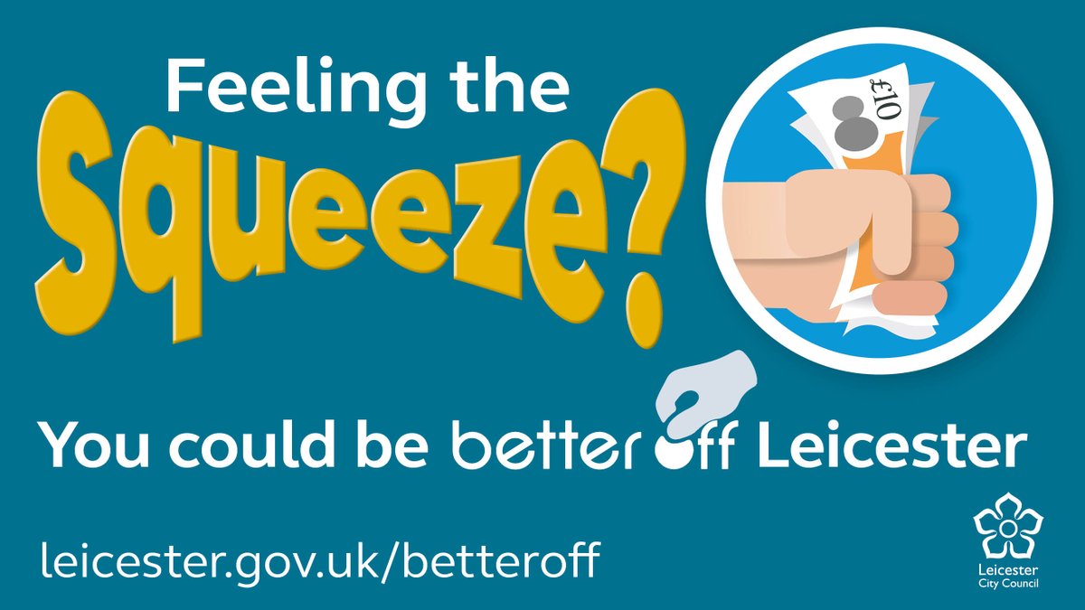 We’re determined to help #Leicester people with the #CostOfLiving crisis. 

Find out more about national and local benefits, local jobs and budgeting advice on our new online tool #BetterOffLeicester.
Access it here: bit.ly/39SkkBc