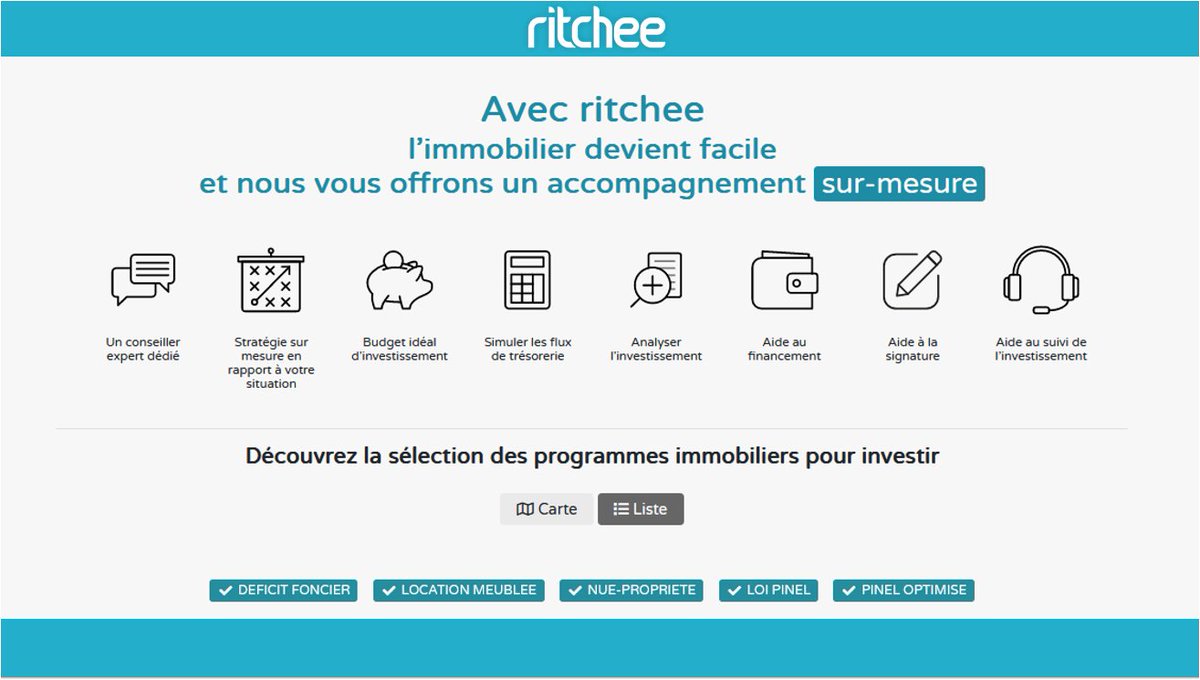 📣 [#IMMOBILIER]  Un moteur de recherche simple et intuitif vous attend.
✔️ Une simulation écrite personnalisée
✔️ Une aide au plan de financement 
✔️ Une aide à la déclaration fiscale du bien
✔️ Une aide au suivi de l'investissement 
✔️0% de frais ou commission additionnelle.