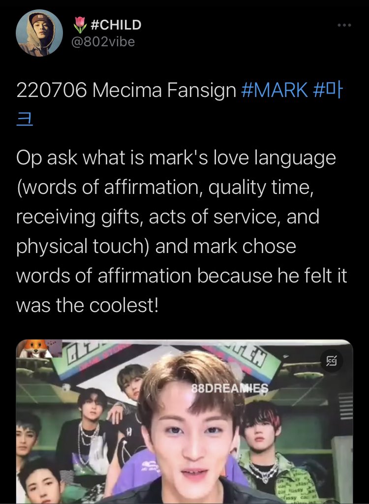 haechanunpad's tweet photo. mark milih words of affirmation as his love language karena dia pikir itu paling keren tanpa sadar kalo dia cowo paling woa https://t.co/y76jOK4Wjg