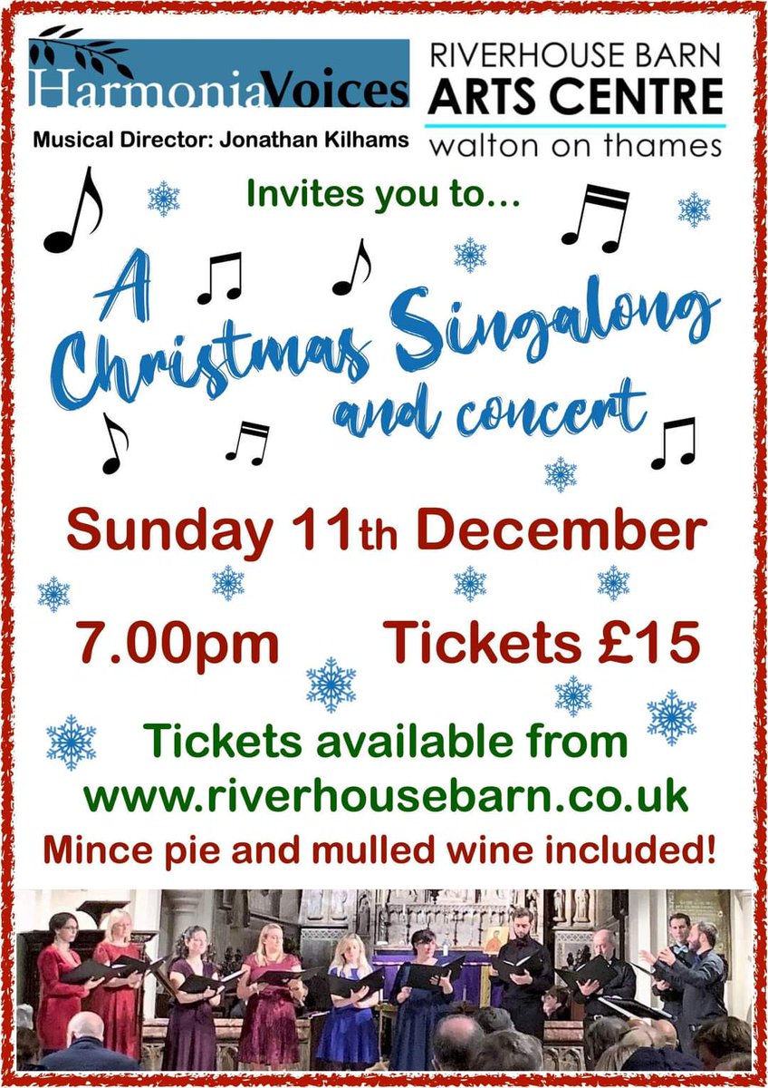 Super excited to be performing at <a href="/Riverhousebarn/">Riverhouse</a> this Christmas with my chamber choir Harmonia Voices. The whole of the second half will just be carol singing so dust off your vocal chords and grab a glass of mulled wine and join us! Tickets available on the Barn's website.