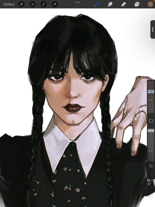 Not csm content but I'm obsessed with her atm #wednesdaynetflix 