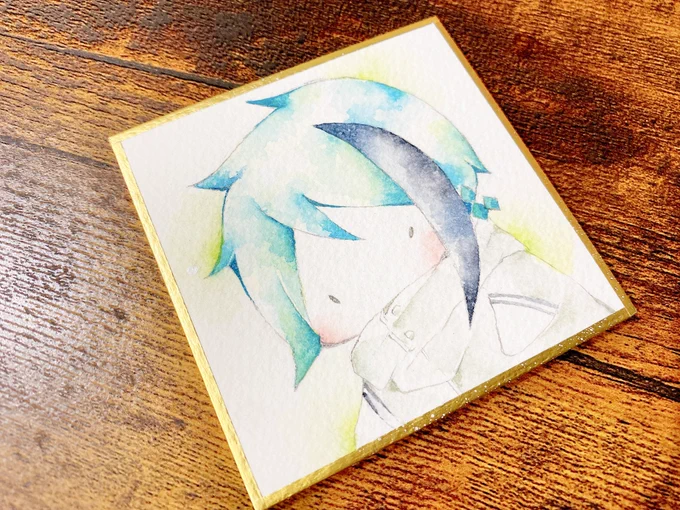 色紙出来ましたジェイド 
